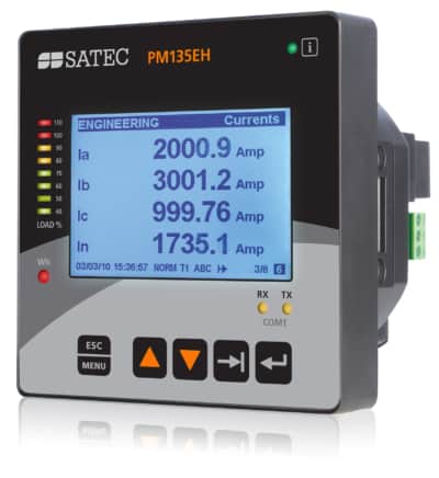 SATEC PM135 Multi-Functional Power Meter with LCD Display